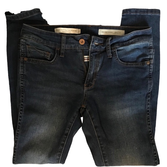 PILCRO & THE LETTERPRESS MID-RISE SKINNY JEANS SIZE 27 - Picture 8 of 8